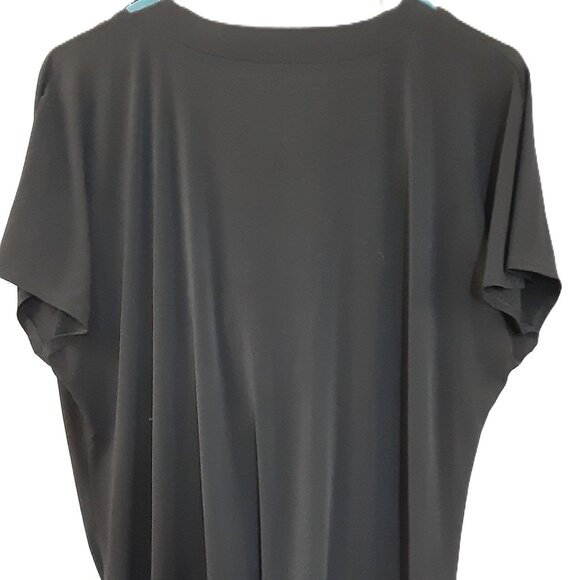 Hampshire Studio Woman's Beaded Top Size 1X, Short Sleeve, Boho, Hippie Pullover - Picture 3 of 7